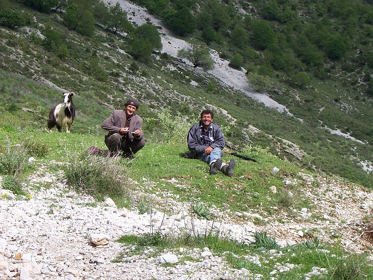 Shepherds living in the mountains between Delvinë and Girokastër