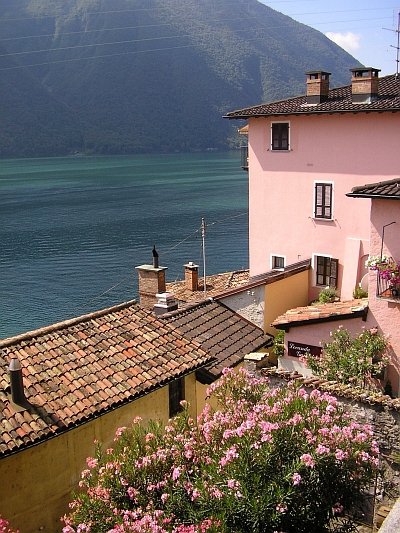 Gandria and Lago di Lugano, Switzerland