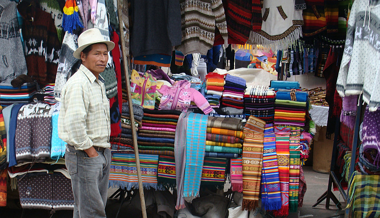 The market of Otavalo