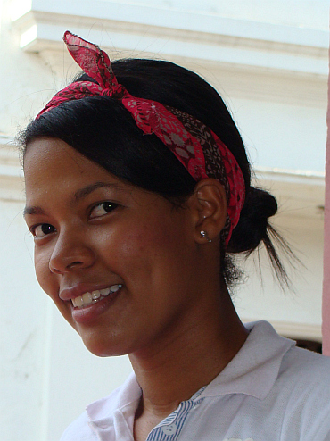 Waitress in Cartagena
