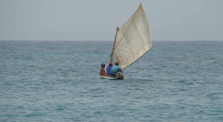 Fishing boat in the Caribbean Sea