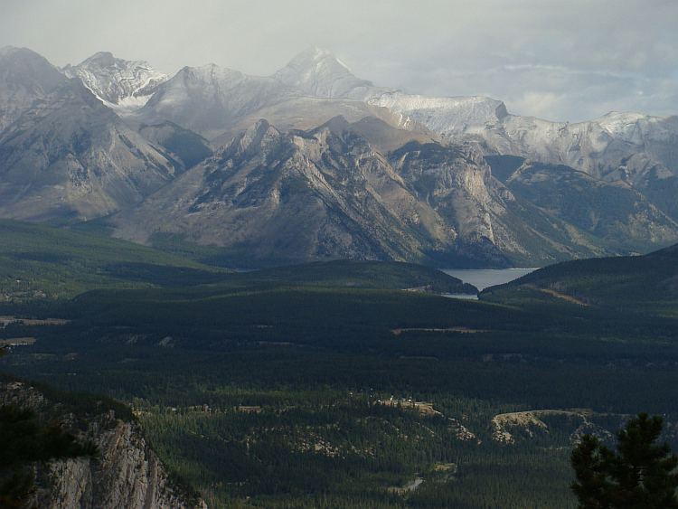 View from a mountain near Banff