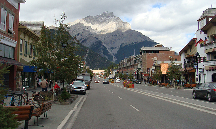 The center of Banff