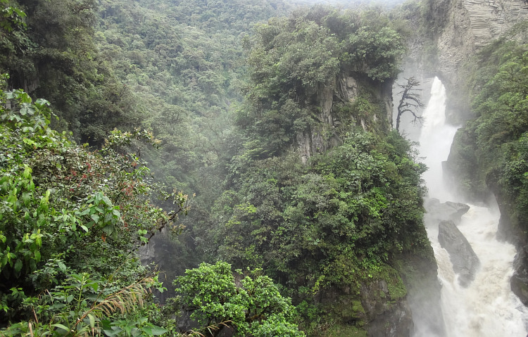 Waterfall near Baños
