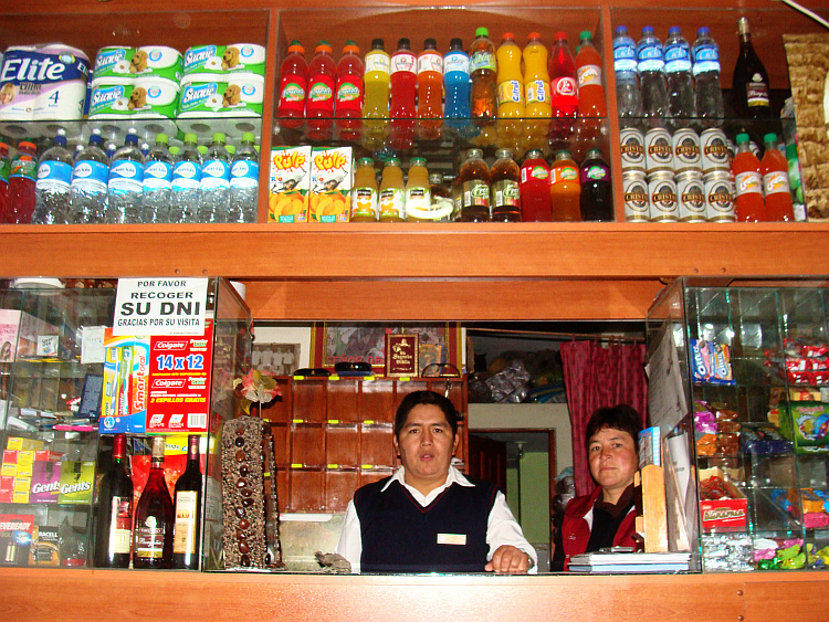 Personnel of the hostal in Tarma