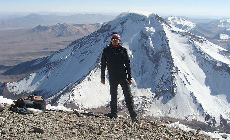On the flanks of the Parinacota volcano