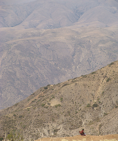 Landscape between Sucre and Potosí