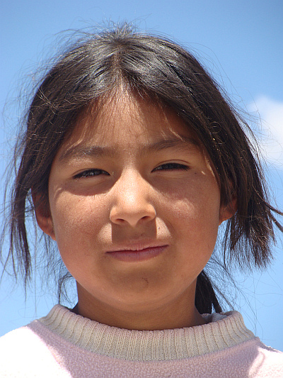 Girl between Potosí and Uyuni
