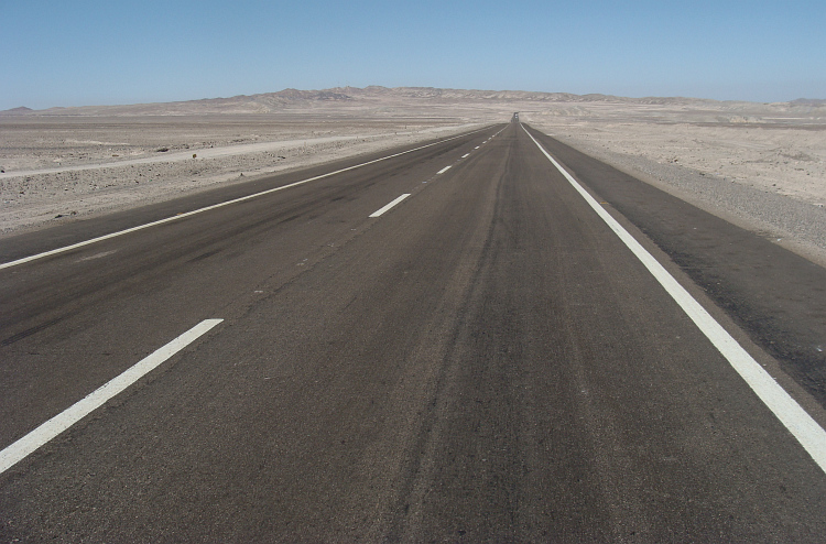 Meditation on the Big Nothing. The Atacama Desert between Calama and Antofagasta