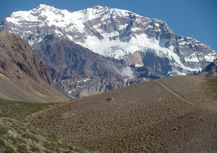The highest mountain on the American continent: the Cerro Aconcagua