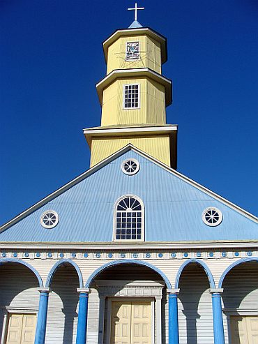 Houten kerk in Chonchi, Chiloé