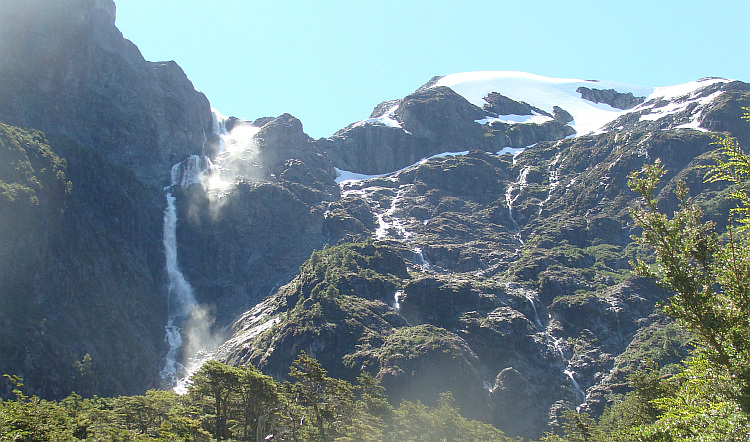 Waterfall in the Parque Nacional Queulat