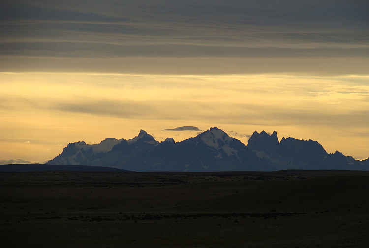 Sunset over the Torres del Paine