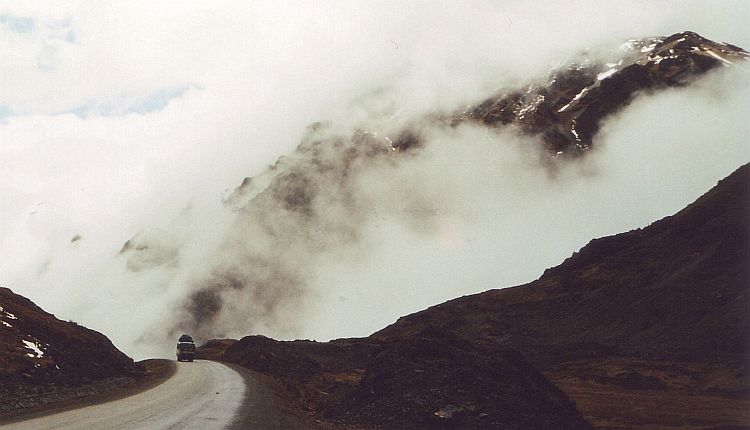 La Cumbre, 4.700 m, begin van de langr afdaling