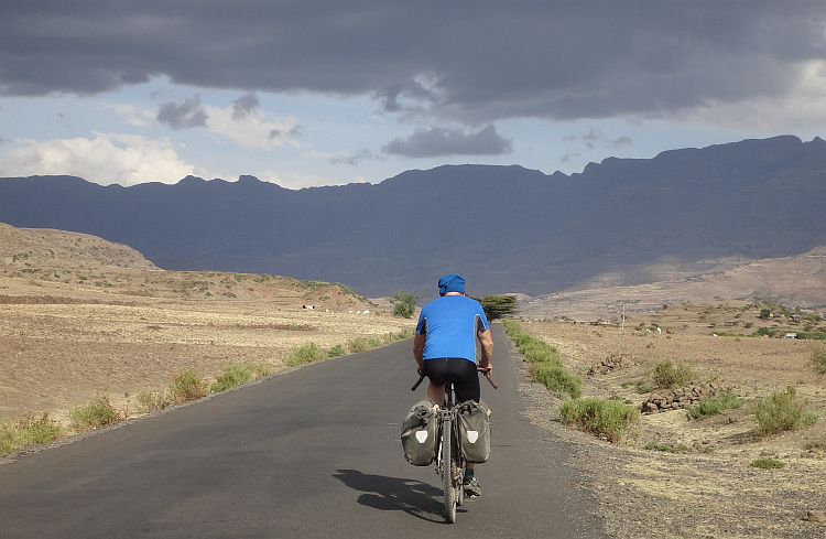 Marc on the road to Lalibela