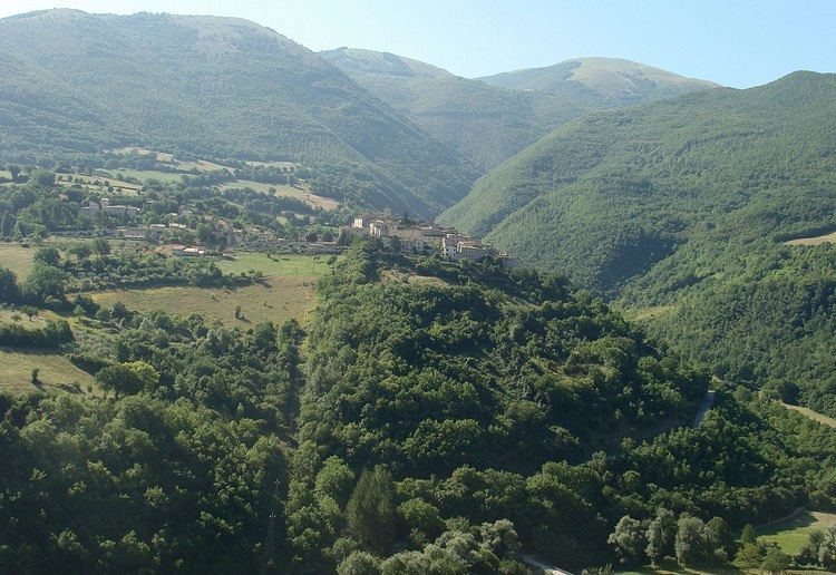 The beautiful valley of Valnerina, Umbria