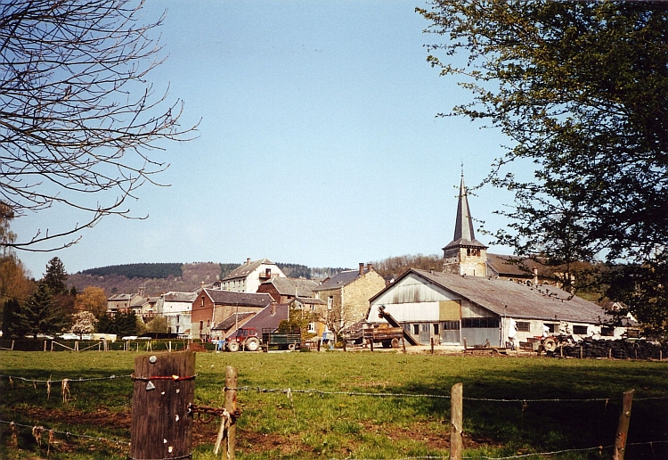 Village scene, Belgian Ardennes