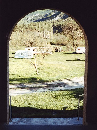 View from the camping toilet, Orpierre