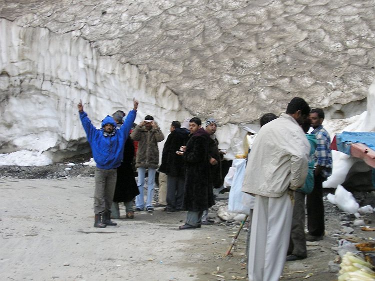 Snow Point attracts hundreds of Indian visitors per day who have never seen snow in their lives