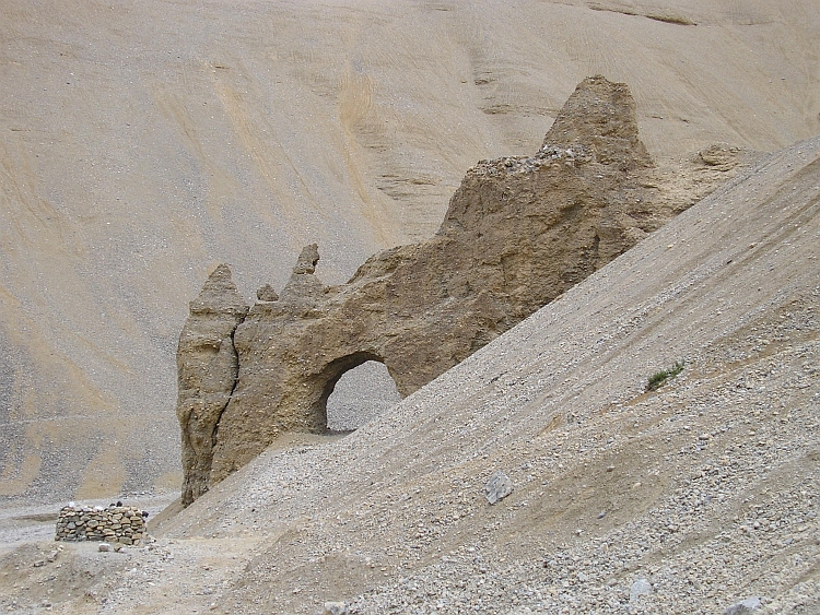 Vreemde erosievormen bij Pang