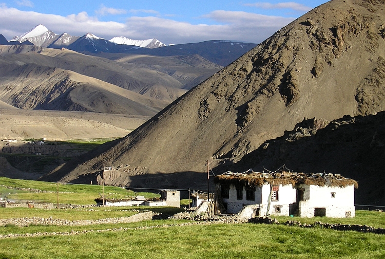 The village of Rumtse in Ladakh