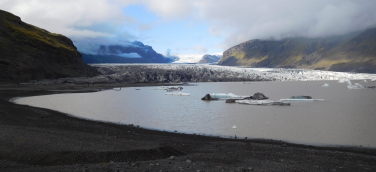 The Hvannadalshnúku glacier in Skaftafell