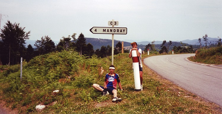 Willem and I on the Col du Mandray, Vosges