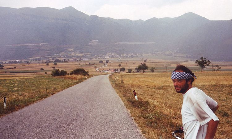Willem in the mountains of Umbria