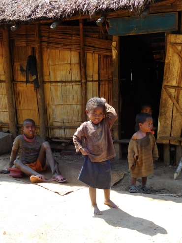 Children in a village near Brickaville