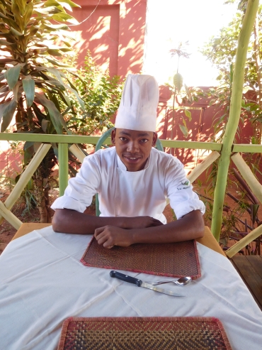 Young chef de cuisine in Ambalavao