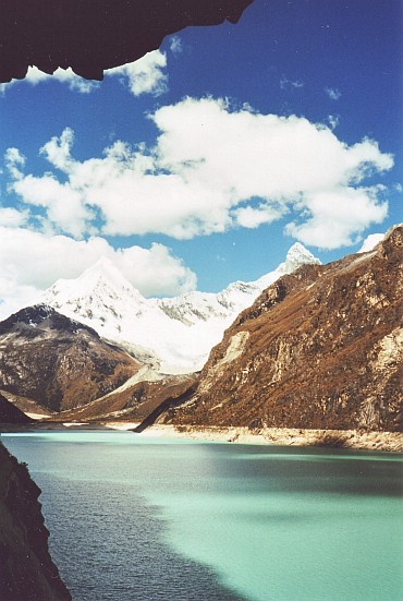 Glaciers and mountains surrounding the Parón Lake