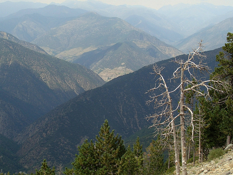 View on the descent of the Torreta de l'Orri