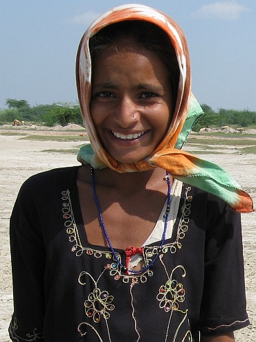 Meisje in Rajasthan