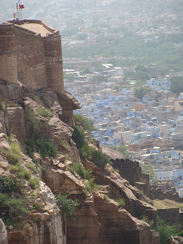 Het fort en de blauwe stad van Jodhpur