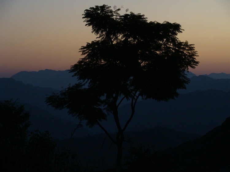 View over the Himalaya Hills from Bandipur