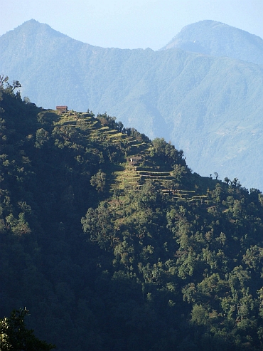 Landscape on the descent to Hetauda