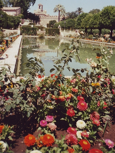 The gardens of Alcazar, Córdoba