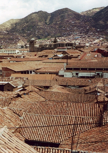 Uitzicht over het centrum van Cuzco